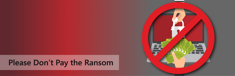 Don't pay to ransomeware